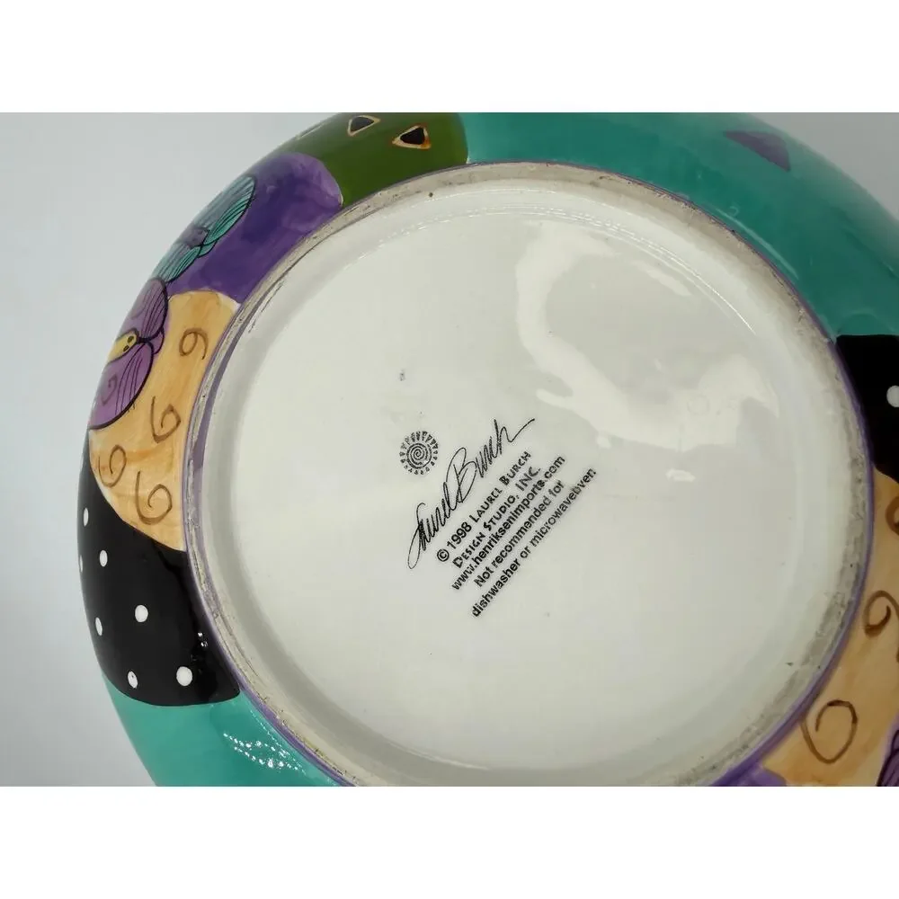 1998 Lauren Burch Ceramic Bowl